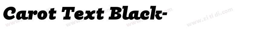Carot Text Black字体转换 Carot Text Black字体转换